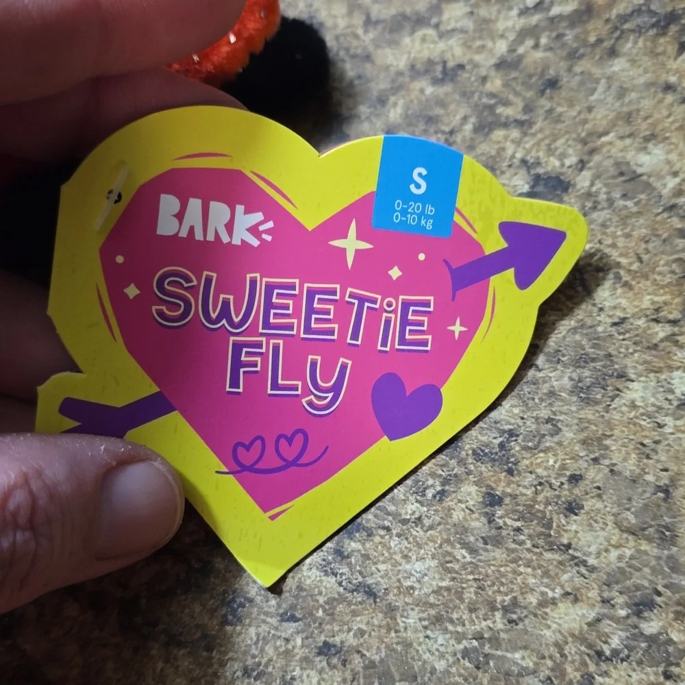Bark Sweetie Fly Plush with‎ Red and Purple Size Small 0-20 Pounds NWT